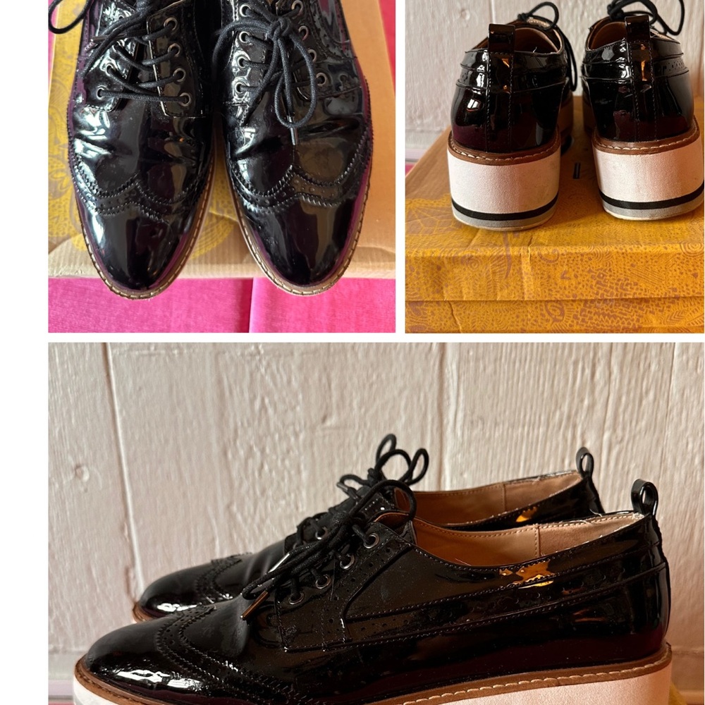 Mix No. 6 Black Platform Shoes